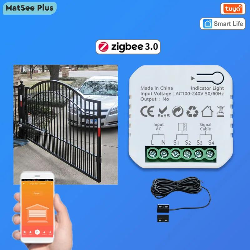Tuya Smart Life ZigBee  Ʈ ̵ Ʈ Ʈѷ        Dry Contact Alexa Google Home  240V   ZigBee